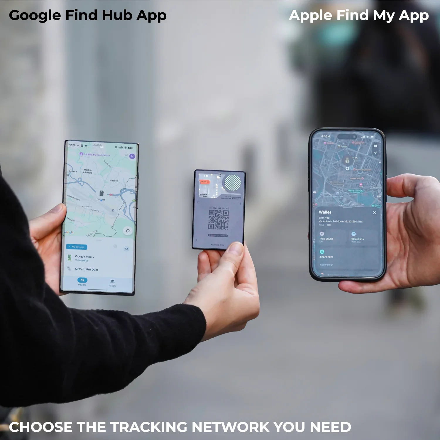 AirCard™ Pro Dual - Apple+Android Ultra-thin Bluetooth Tracker - Image 5