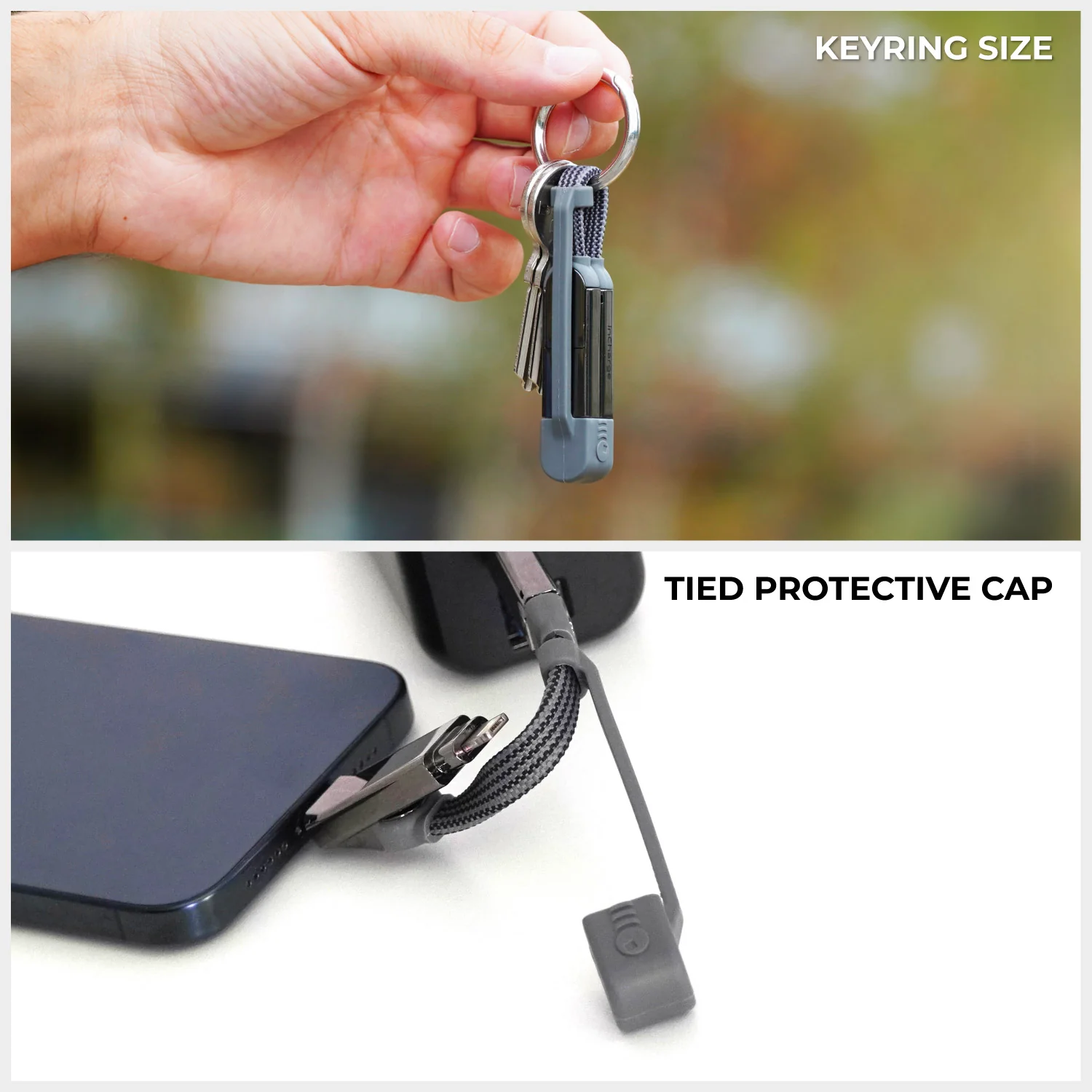 inCharge® XS - 240W Ultra Fast Charging Keyring Cable (4-in-1) - Image 6
